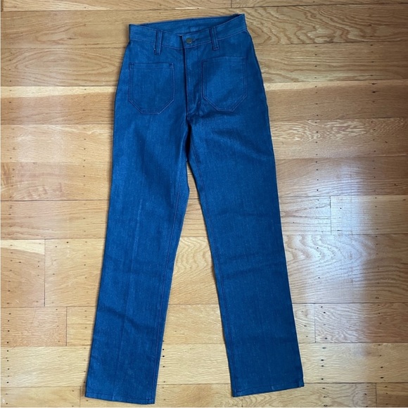 Lykke Wullf Pants - Women’s Straight Leg Denim Pants - Blue